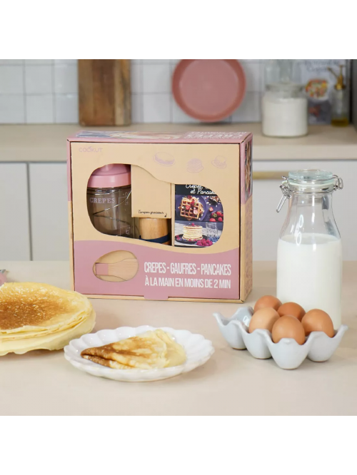 Coffret Kit Shaker à crêpes, pancakes, gaufres - COOKUT