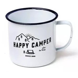 Tasse émaillée Happy Camper...