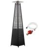 Parasol Chauffant Gaz Flamme Noir - Favex 