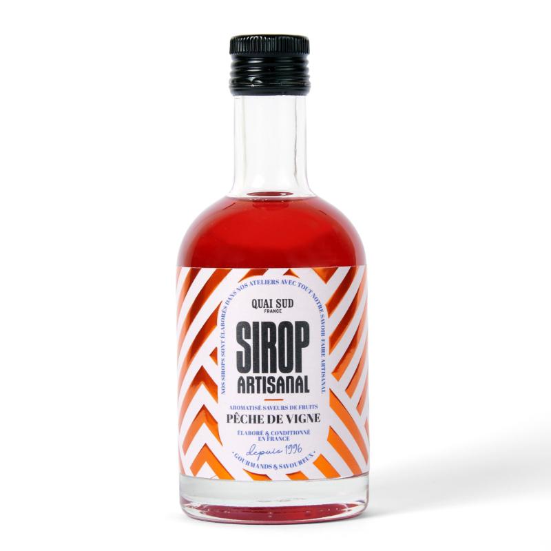 Sirop Artisanal Aromatisé Pêche De Vigne - Quai Sud
