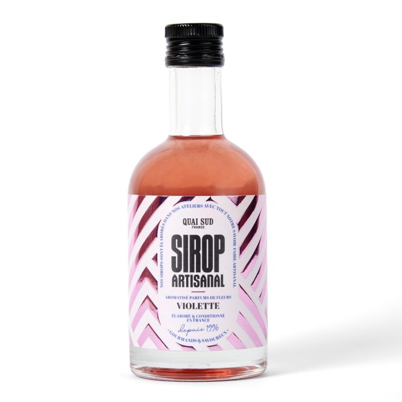 Sirop Artisanal “Parfums De Fleurs” Aromatisé Violette - Quai Sud 