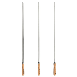 Set de 3 brochettes XL - L65cm - Barbecook