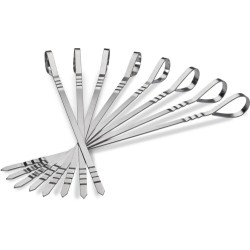 Set 8 Brochettes Acier Inoxydable - Napoléon