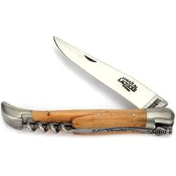 Liner Laguiole 12 cm avec tire-bouchon manche genévrier - Claude Dozorme