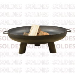 Brasero en acier Ø80cm -...