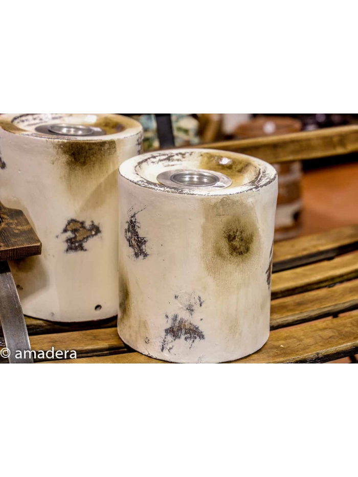 Lampe éthanol "Blanche" moyen modèle