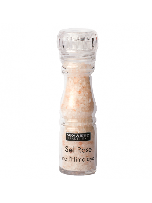 Sel rose de l'Himalaya Savor et Sens moulin de 365g