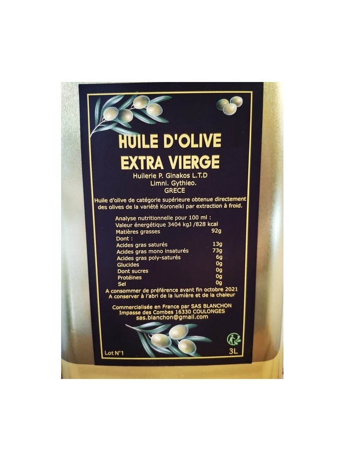 Canette pour huile 3 L Albero (16 pcs) Huile d'olive