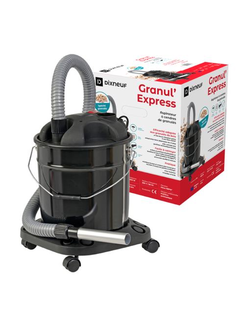 Aspirateur à Cendres LEHMANN – 18 L – 1200 W – Pour Cheminées, Poêles à Pellets Et Barbecues – Filtre HEPA Lavable