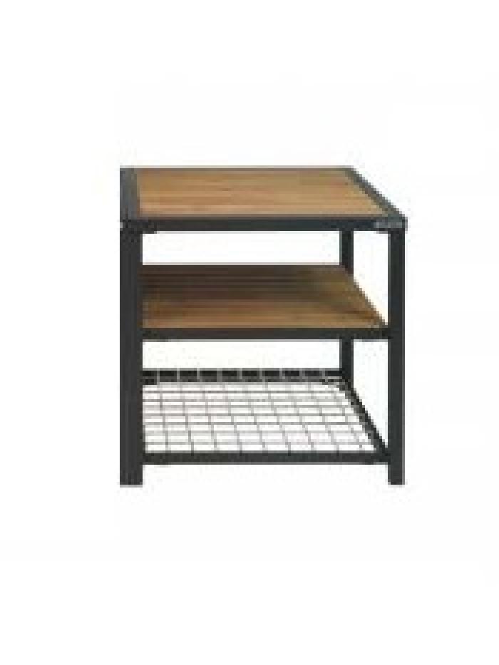 Module Extension - 2 tablettes Acacia + Grille Inox - Big Green Egg