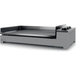 Plancha premium gaz 75 chassis acier noir et gris - Forge Adour