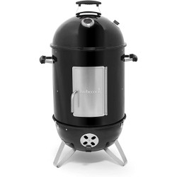 Oskar M fumoir en émail noir Ø44cm - Barbecook