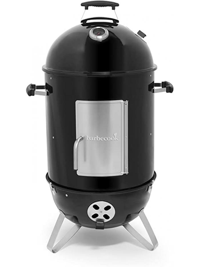 Oskar M fumoir en émail noir Ø44cm - Barbecook