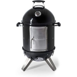Oskar S fumoir en émail noir Ø40cm - Barbecook