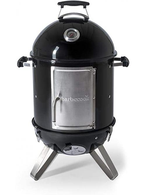 Oskar S fumoir en émail noir Ø40cm - Barbecook