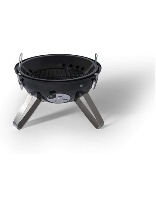 Oskar S fumoir en émail noir Ø40cm - Barbecook