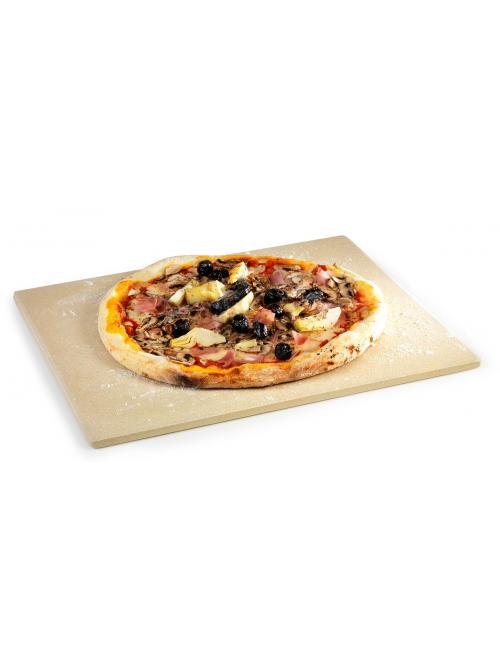 Pierre à Pizza universelle en argile réfractaire 43x35x1.2cm - Barbecook