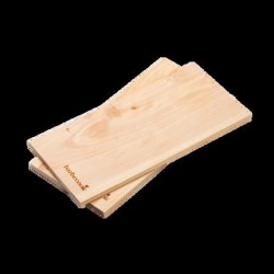 Set de 2 planches de fumage en bois de hêtre - Barbecook