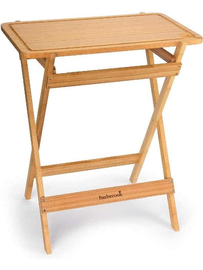 Table à découper en bambou 70x43x81 cm - Barbecook