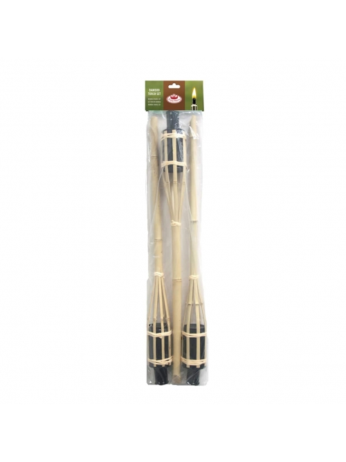 Set de trois torches en bambou - Esschert Design