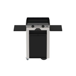 Combo Plancha Fusion 60 Inox marin avec Chariot inox acier - Eno