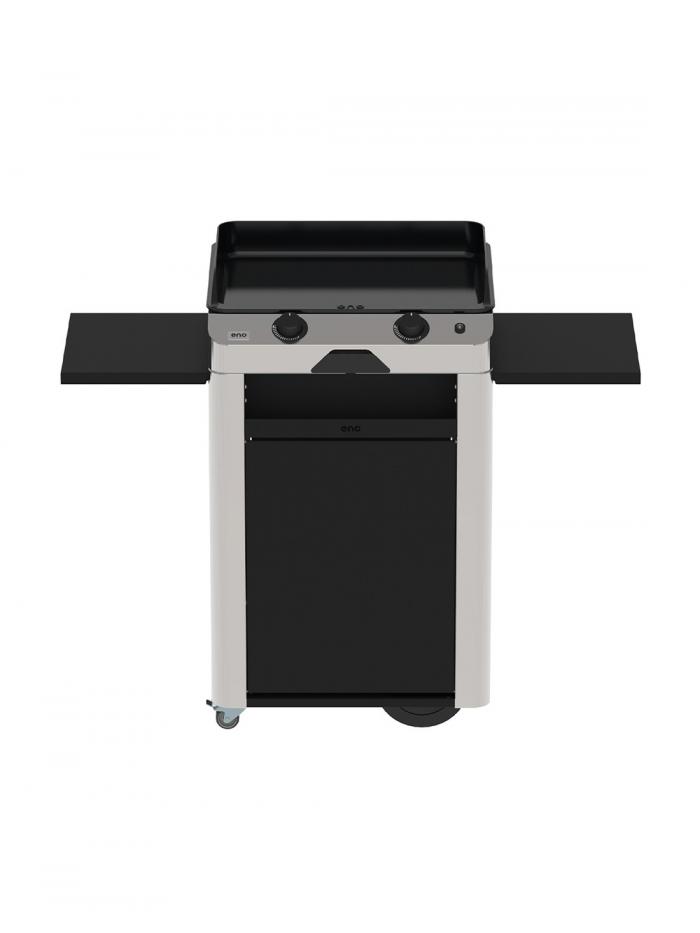 Combo Plancha Fusion 60 Inox marin avec Chariot inox acier - Eno