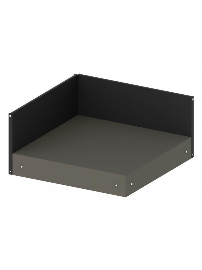 Modulo Plateau d'angle Acier Gris Taupe - ENO