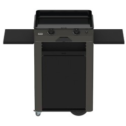 Combo Plancha Fusion 60 avec Chariot Acier galvanisé Gris - ENO