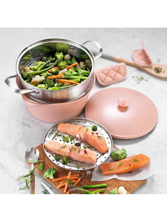 Couscoussier inox pour cocotte 24cm	- Cookut