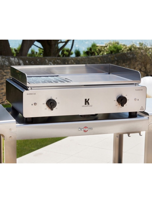 Duo K Combiné barbecue et plancha électrique