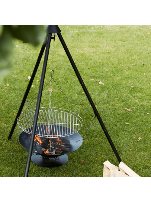 Junko Brasero-Barbecue au bois Ø60 cm H166 cm - Barbecook