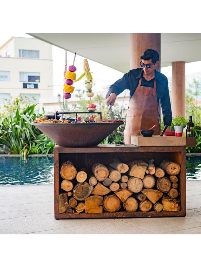 OFYR Island Corten 100 Bois de Teck 