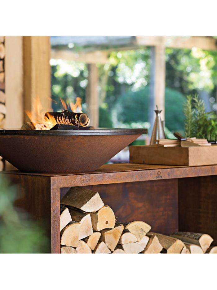 OFYR Island Corten 100 Bois de Teck 