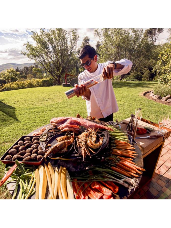 OFYR Island Corten 100 Bois de Teck 