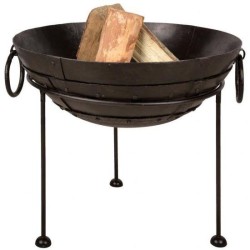 Brasero Boule à feu en métal recyclé - 50 cm