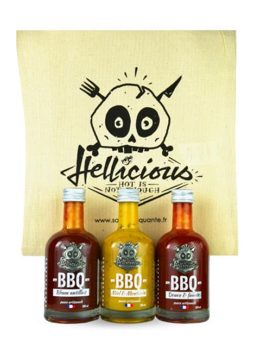 Coffret sauces artisanales BBQ - Hellicious