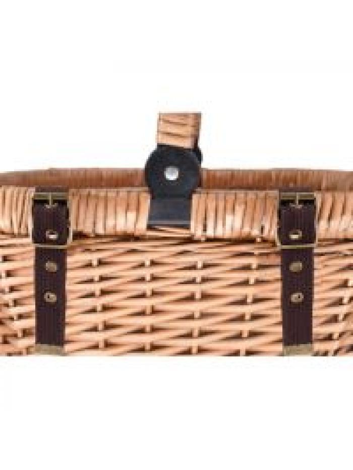 Panier Vélo Isotherme en osier "Chantilly" Vichy Rouge