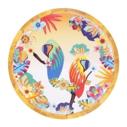 Petite Assiette - Perroquets de Bahia - Les Jardins de la Comtesse