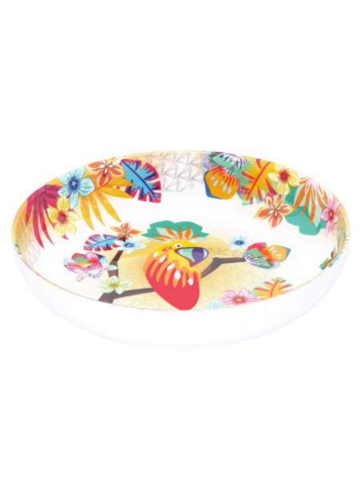 Petite assiette - Perroquets de Bahia - Les Jardins de la Comtesse