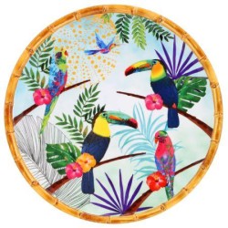 Grande Assiette - Toucans de Rio - Les Jardins de la Comtesse
