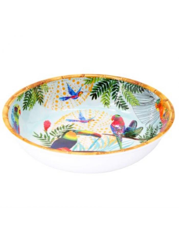 Grande Assiette Creuse - Toucans de Rio - Les Jardins de la Comtesse