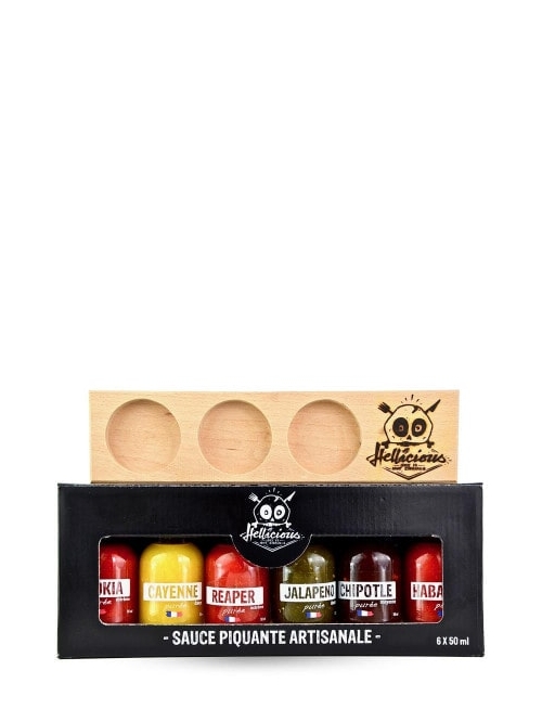 Coffret de 6 purées de piment Hellicious - Hellicious - Spicysaus