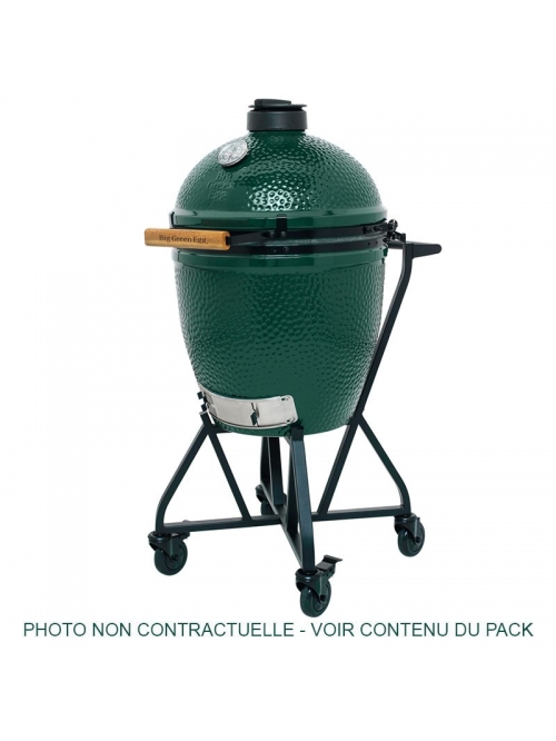 Barbecue charbon PACK CHARIOT LARGE + ConvEGGtor - Big Green Egg