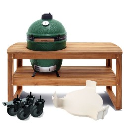 PACK Table Acacia LARGE + ConvEGGtor - Big Green Egg