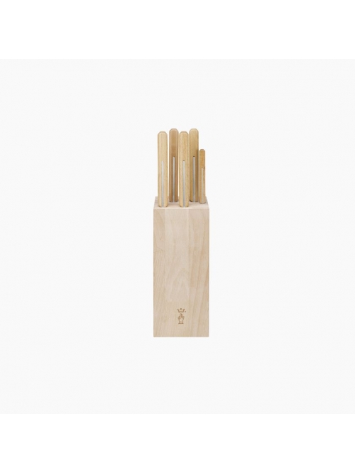 Bloc 5 couteaux Opinel Parallèle bois de hêtre