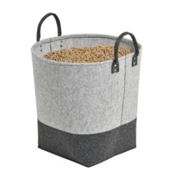 Corbeille ALARA Gris clair & gris anthracite - Dixneuf