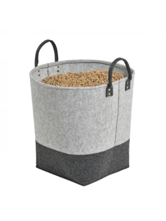 Corbeille ALARA Gris clair & gris anthracite - Dixneuf