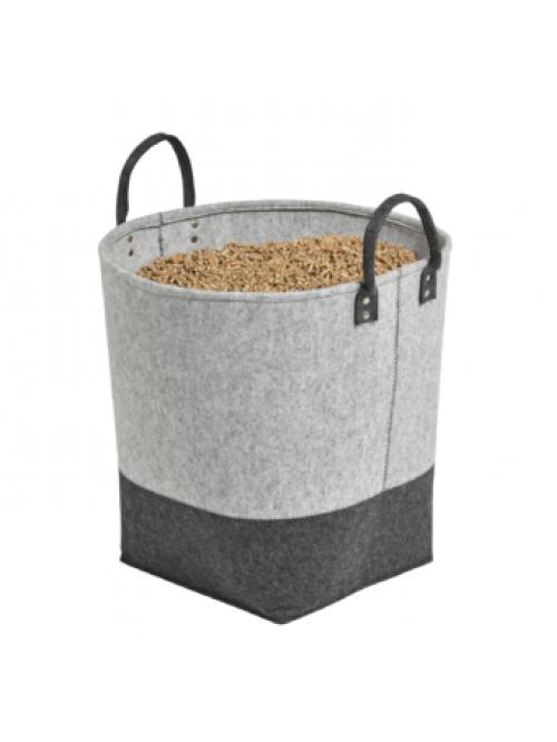 Corbeille ALARA Gris clair & gris anthracite - Dixneuf