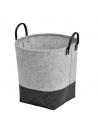 Corbeille ALARA Gris clair & gris anthracite - Dixneuf Corbeille ALARA Gris clair & gris anthracite - Dixneuf