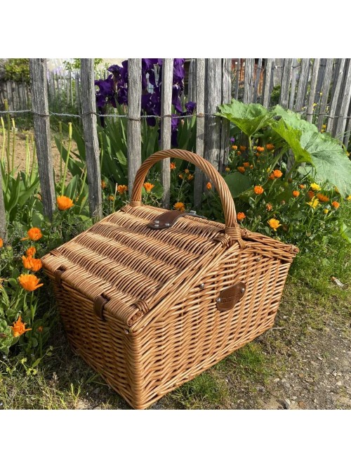 Panier pique-nique avec aliments à découper en bois 